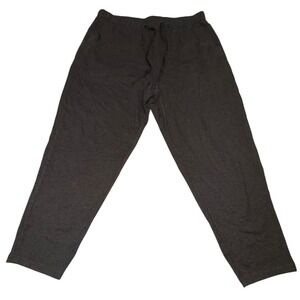 Eileen Fisher Pull On Drawstring Gray Tapered Pants Womens Medium Soft Travel